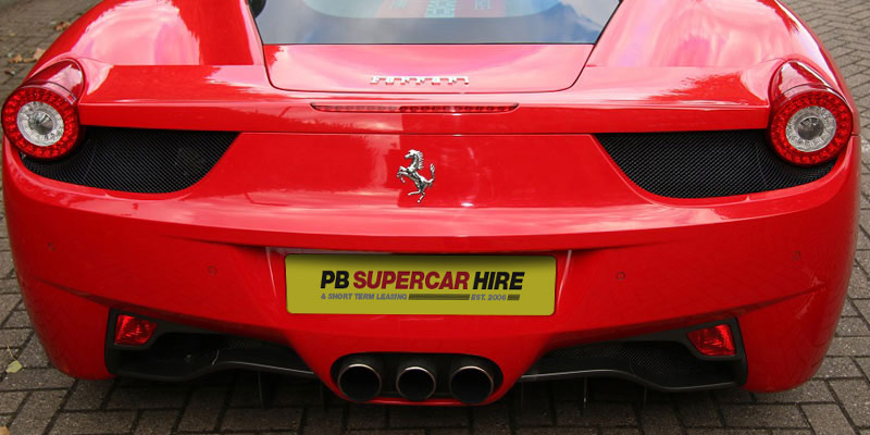 Rent a Ferrari 458 Italia from PB Supercars online today