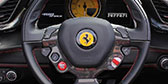 Ferrari 488 Hire Drivers Wheel