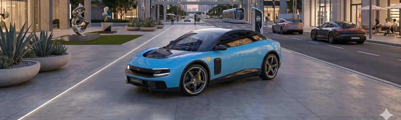Ferrari in urban space