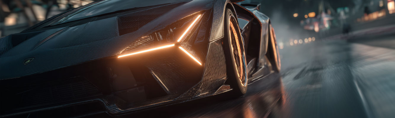 Lamborghini Temerario goinmg round a corner